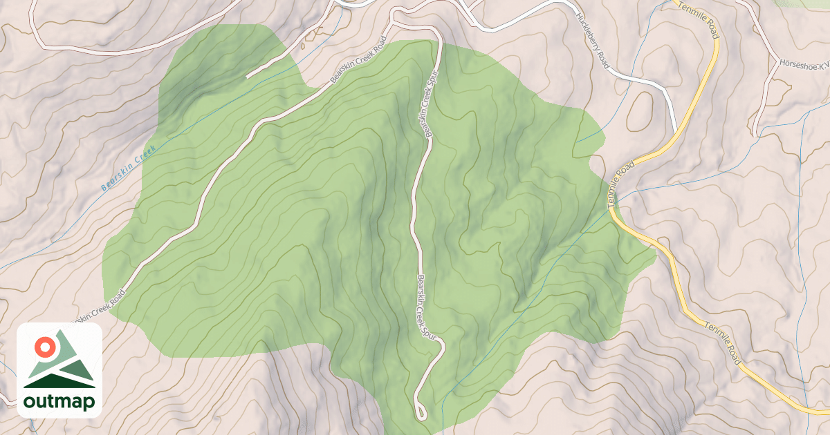 Map of BEARSKIN CR.