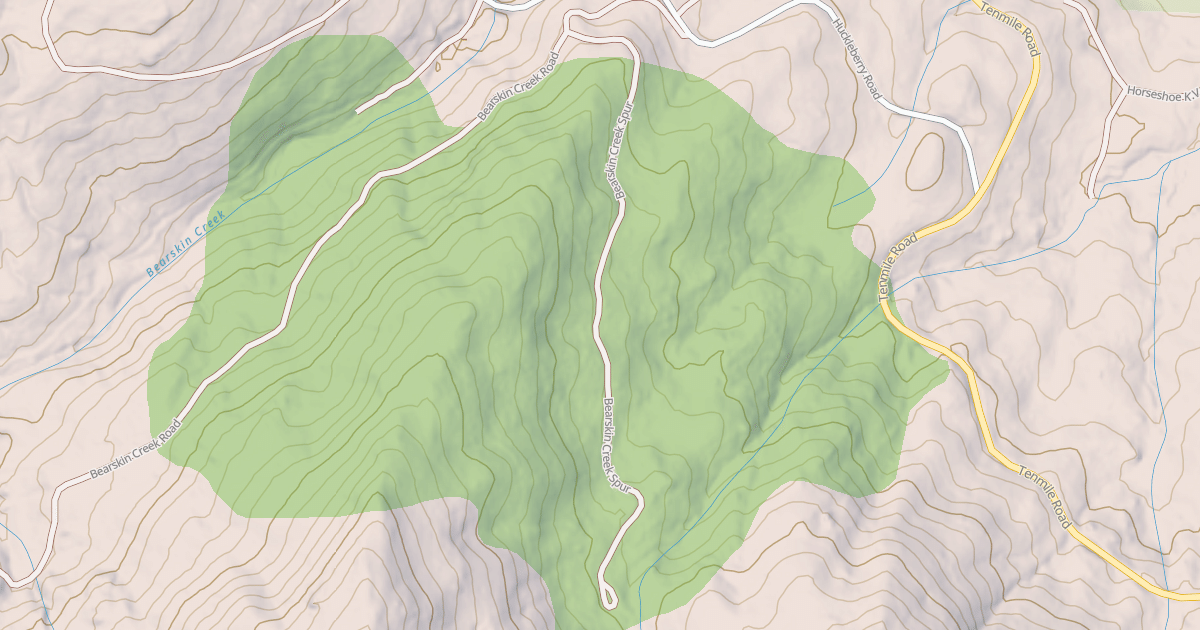 Map preview of BEARSKIN CR.