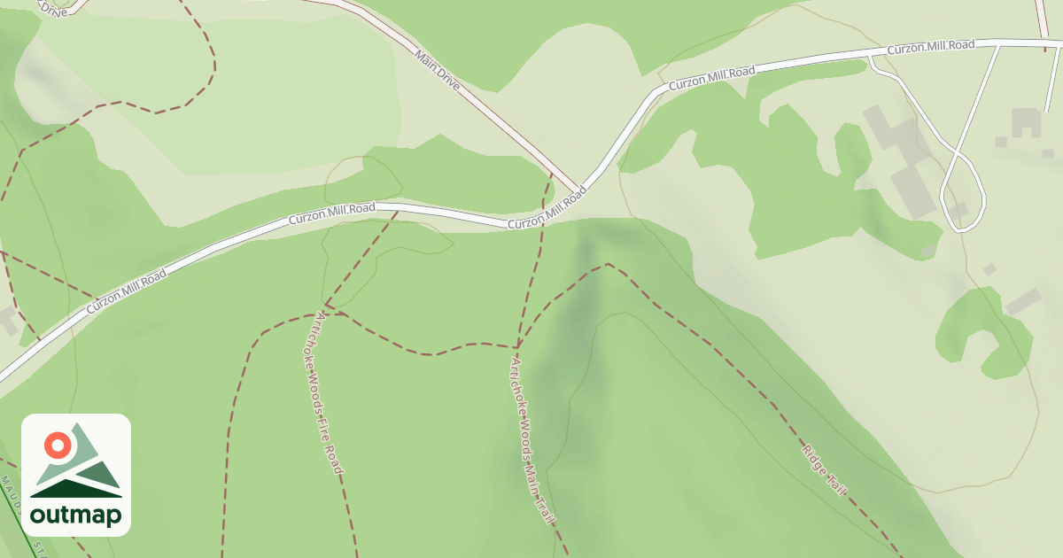 Map of Artichoke Woods Main Trail