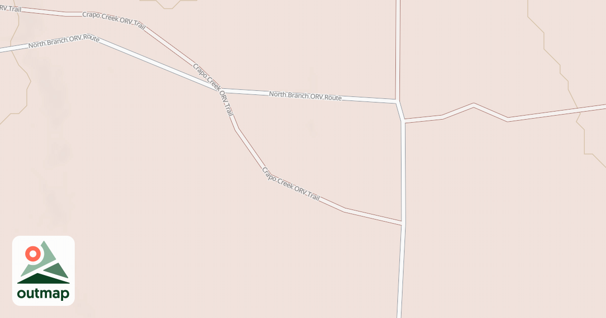 Map of Crapo Creek Trail