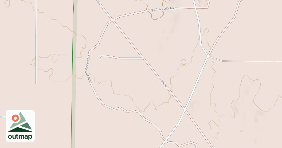 Map of Crapo Creek Trail