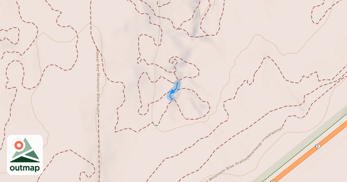 Map of Clear Bay Mountain Bike Trails