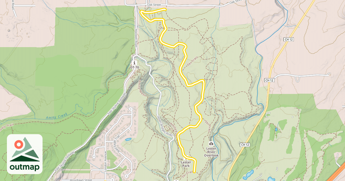 Map of Ski Trail