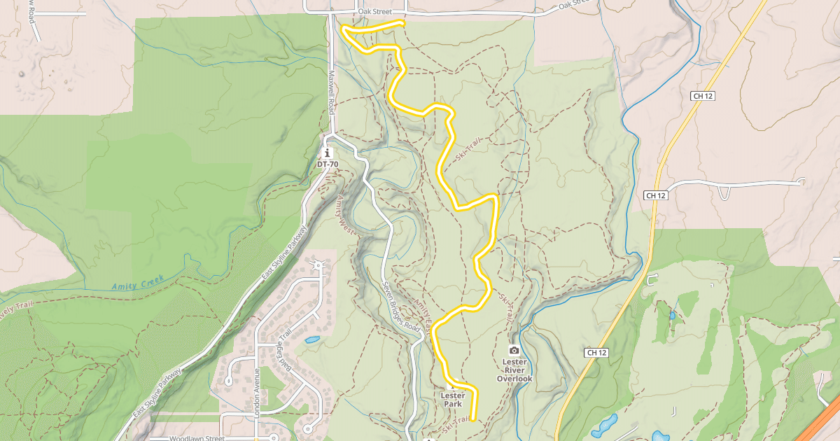 Map preview of Ski Trail