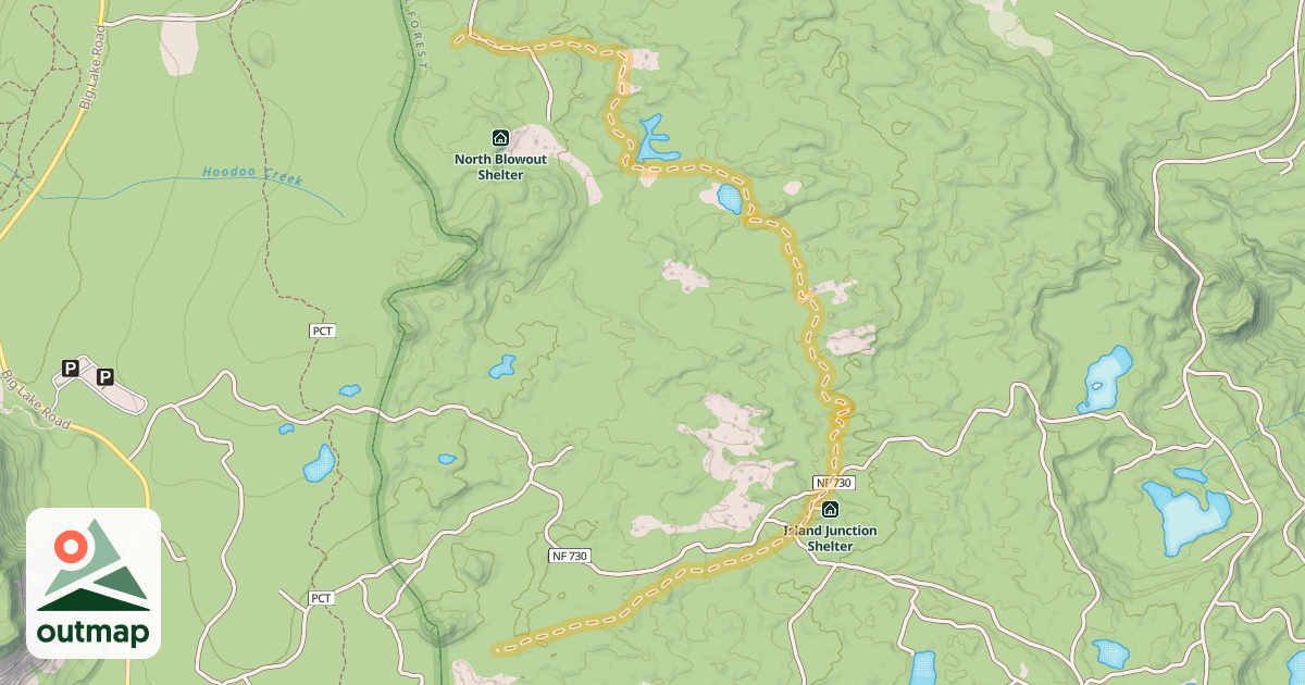 Map of Circle Lake Ski Trail