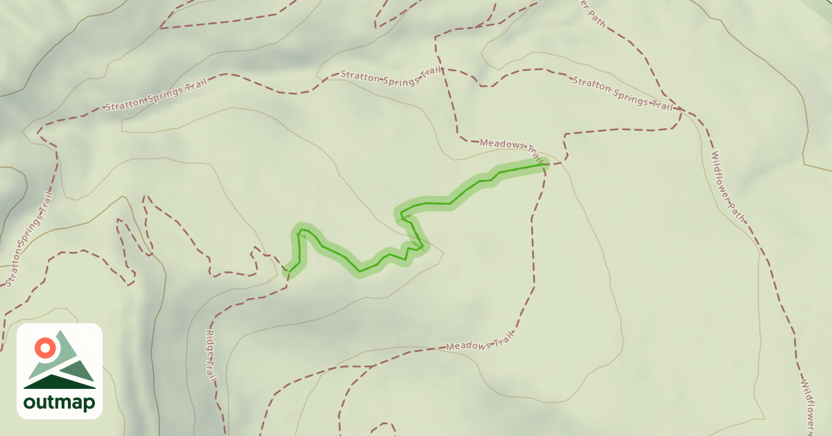 Map of Meadows to Ridge Connector
