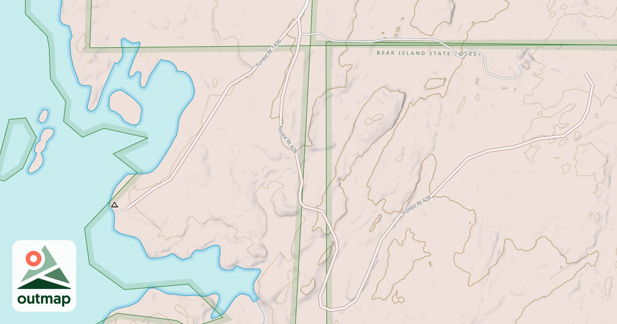Map of BIRCH LAKE ACCESS SPUR A