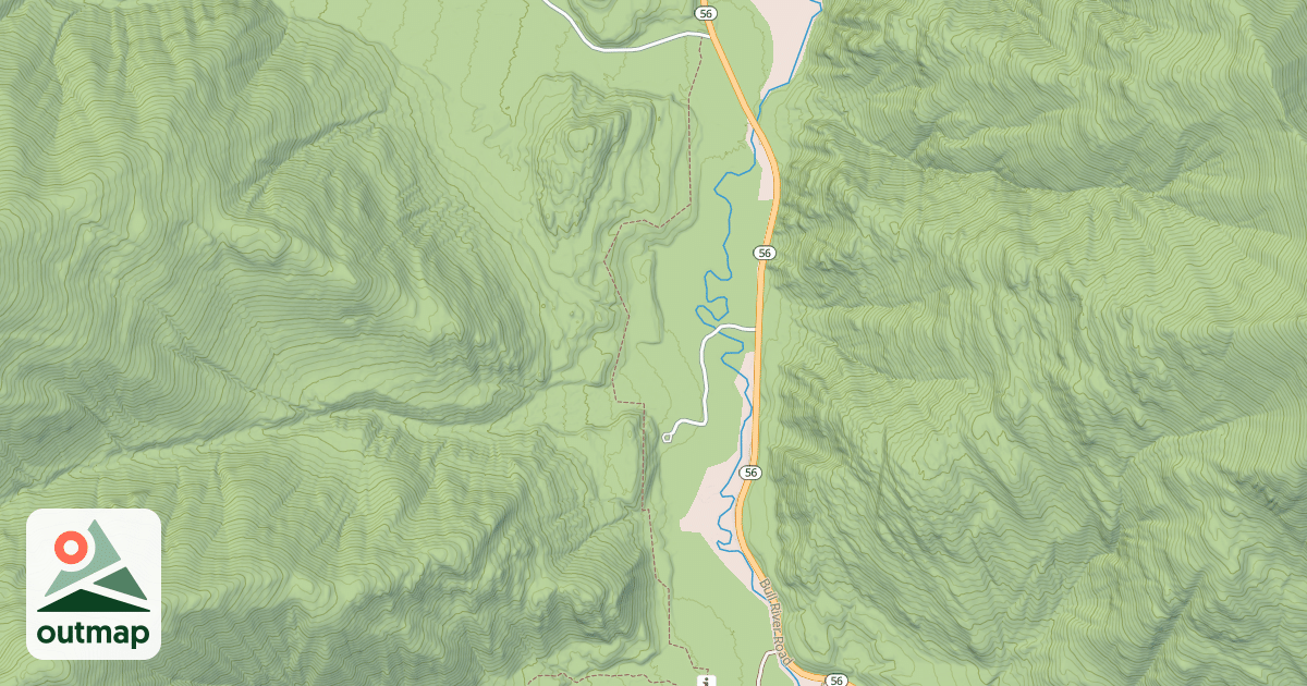 Map of Dry Creek