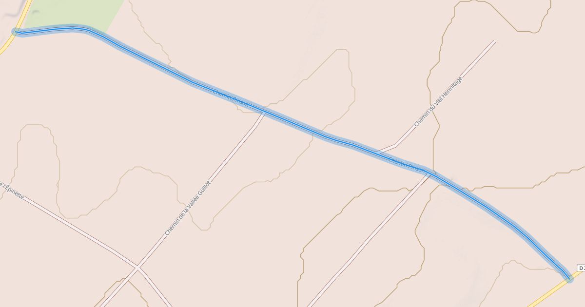 Map preview of Chemin Pinson