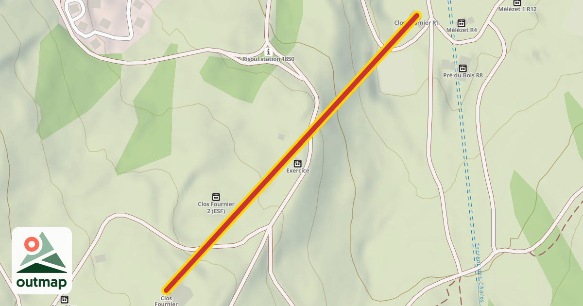 Map of Clos Fournier R1