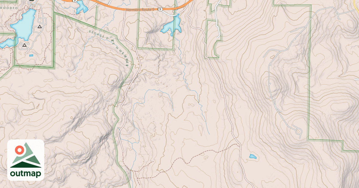 Map of Yaw Pond