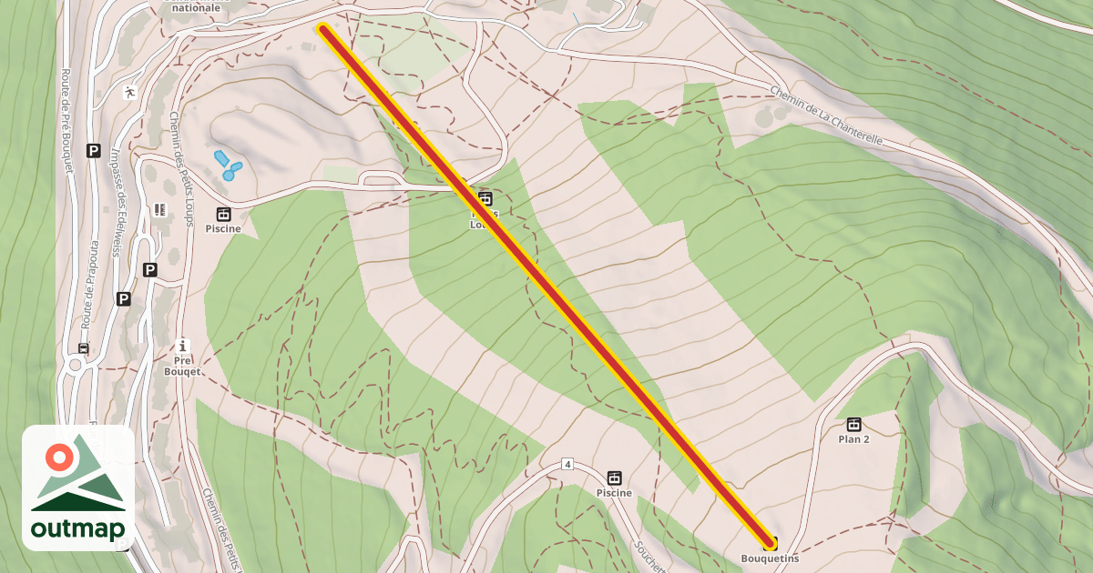 Map of Bouquetins