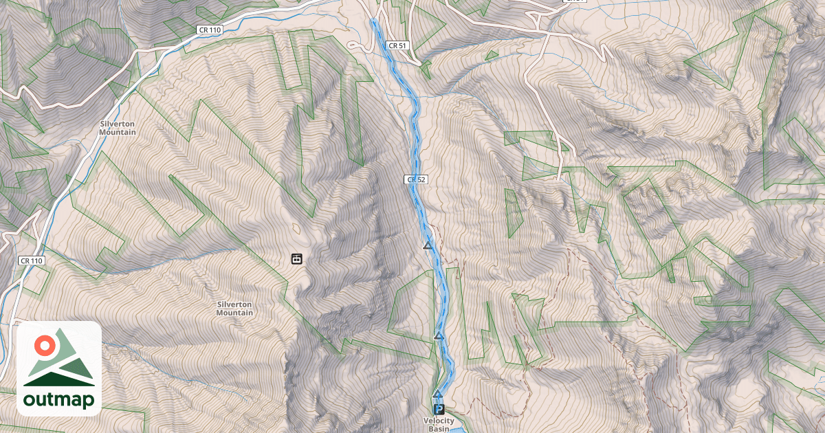 Map of Exit Road