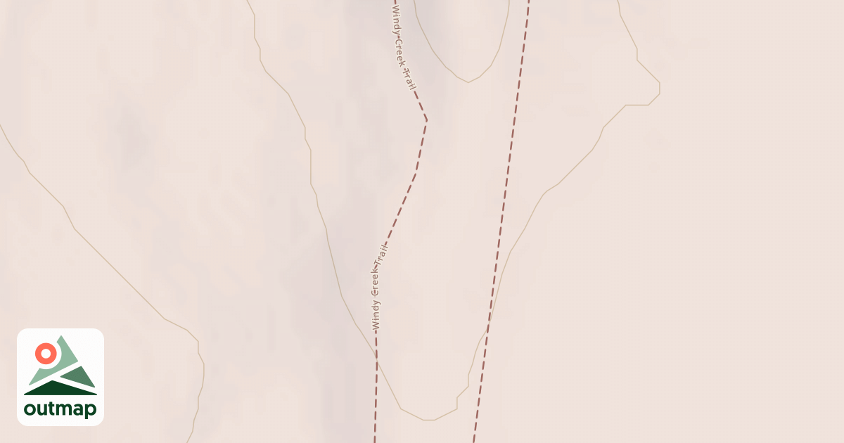 Map of Windy Creek Subsistence Ohv Trail