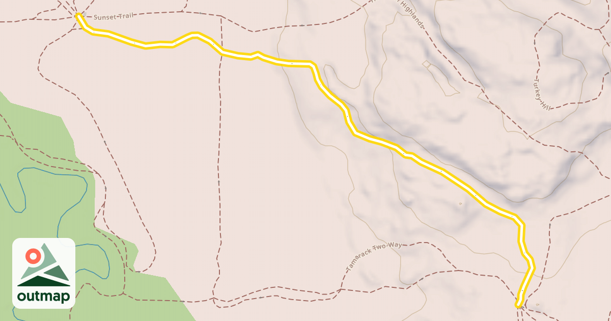 Map of Hautanen Highlands