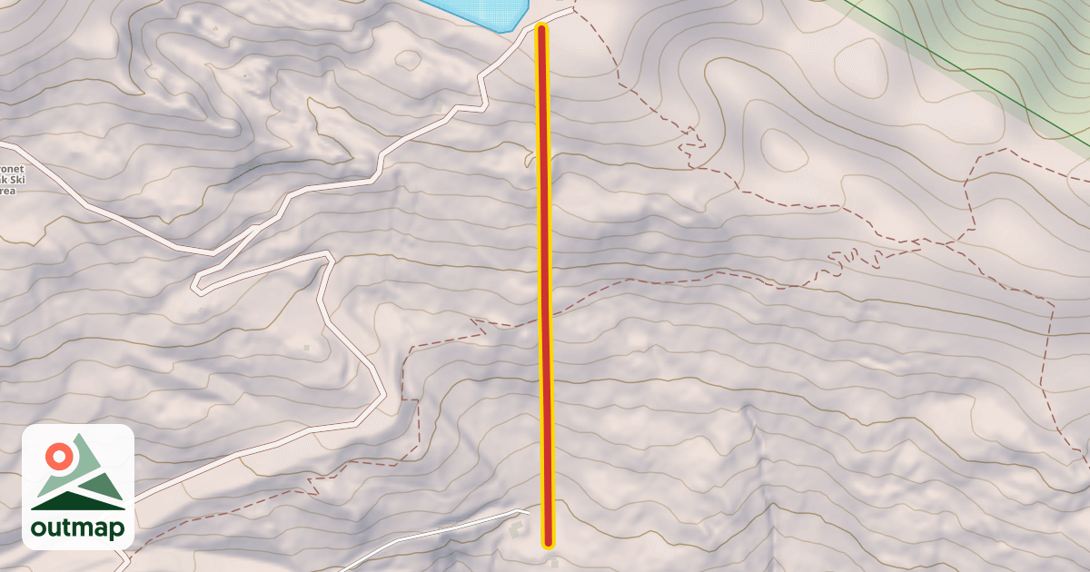 Map of Rocky Gully T-Bar