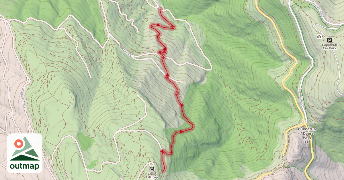 Map of The GC MTB Track