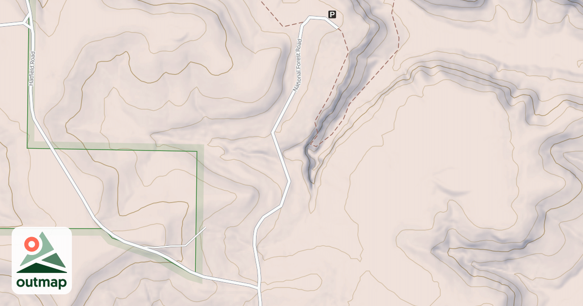 Map of HEMLOCK CLIFFS ENTRANCE RD