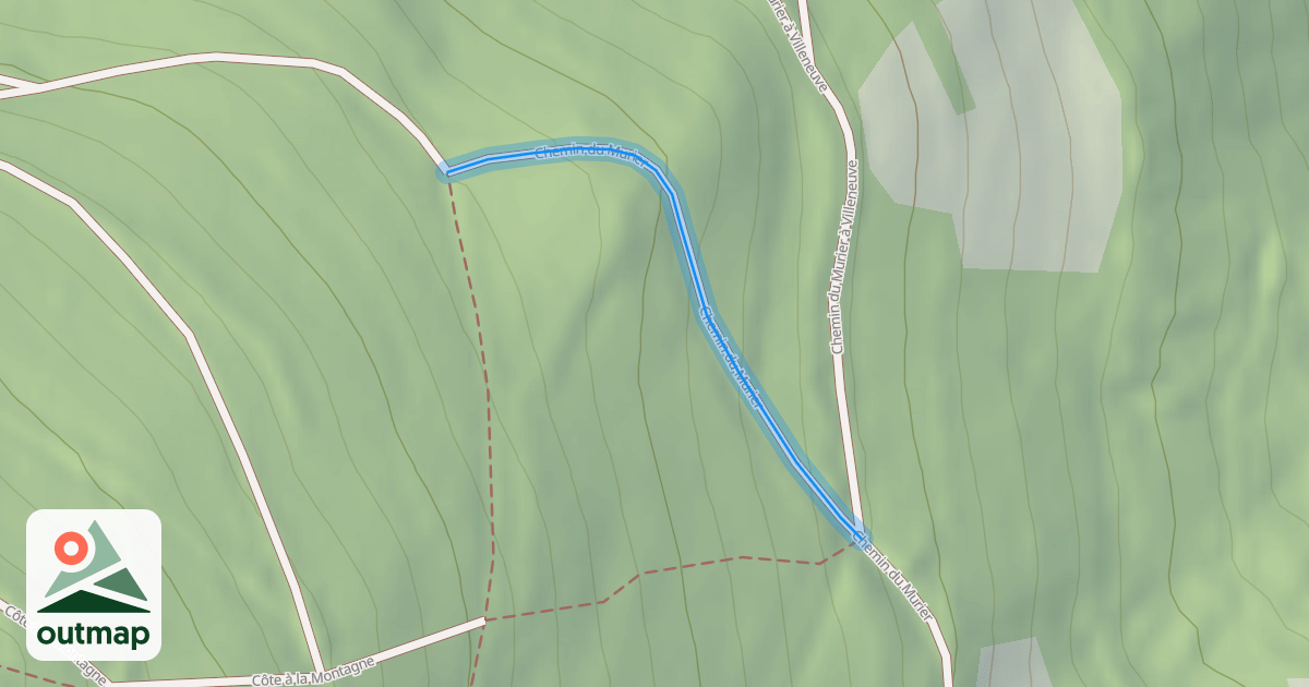 Map of Chemin du Murier