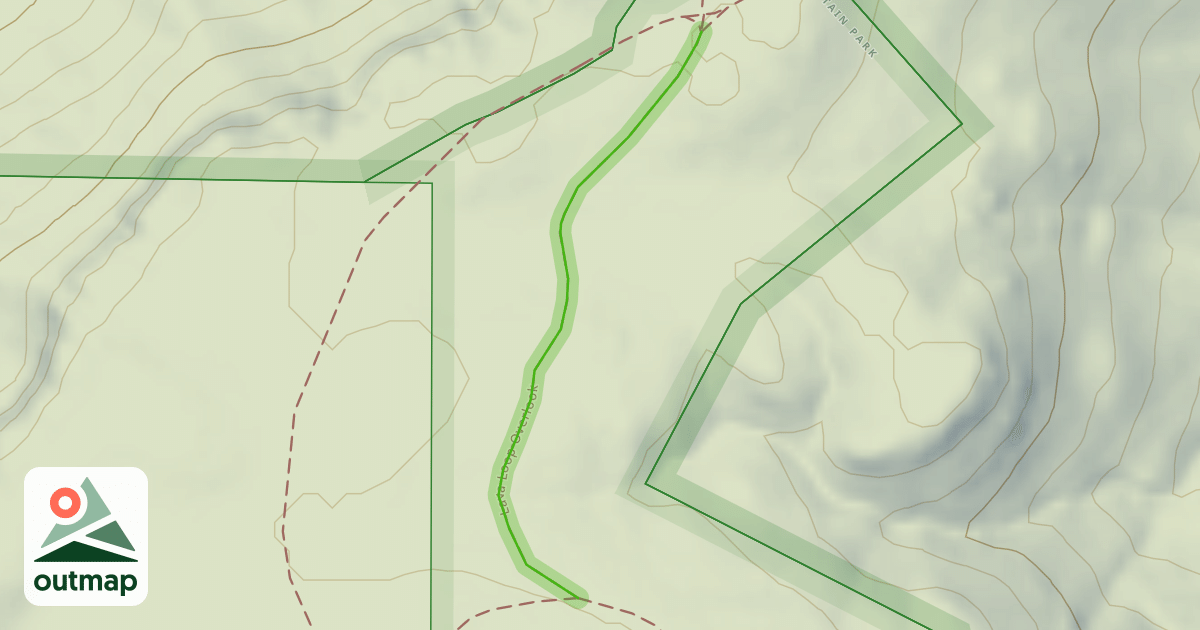 Map of Lava Loop Overlook