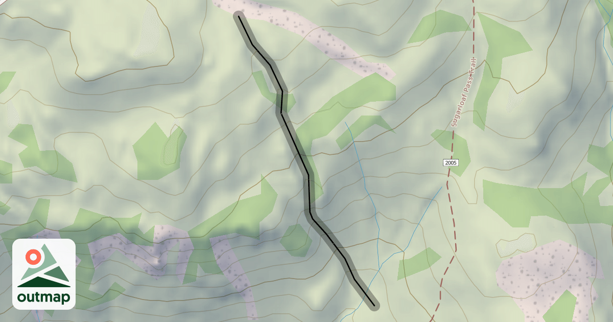 Map of Split Rock Gully