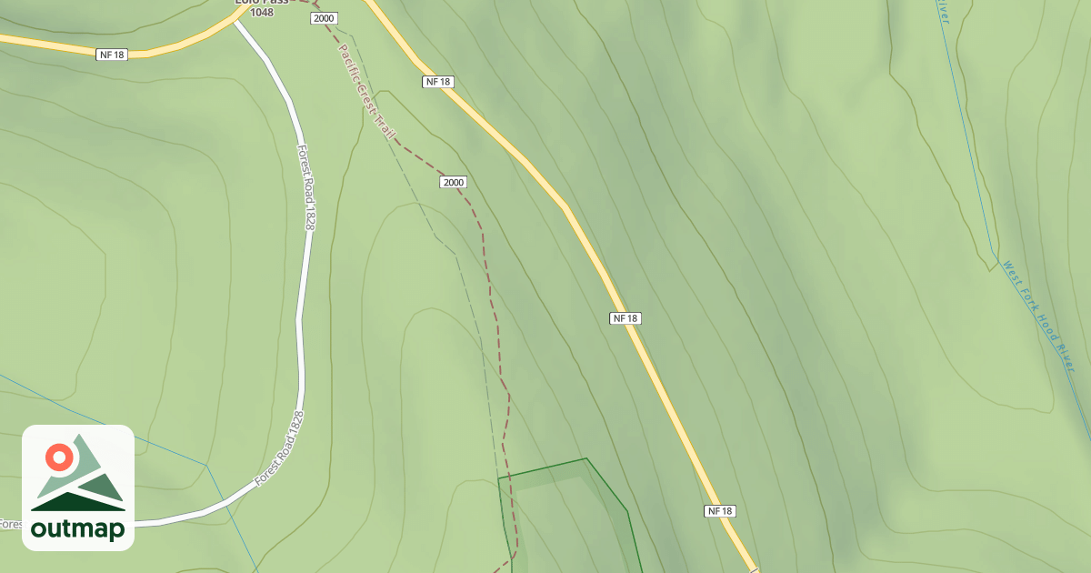 Map of E. LOLO PASS RD.