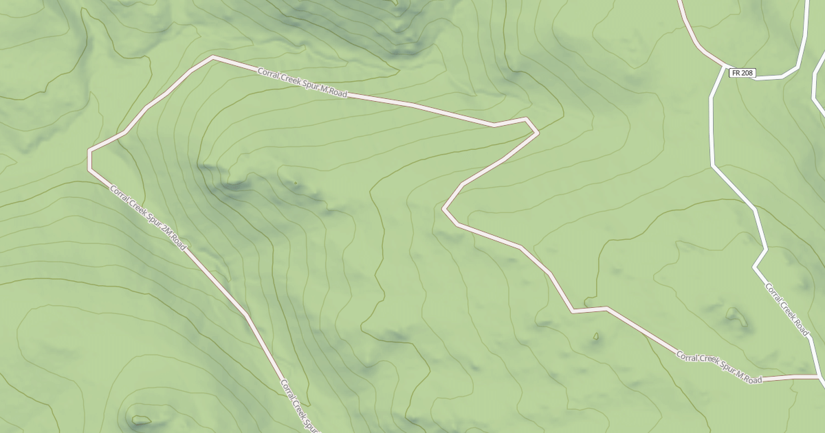 Map preview of CORRAL CREEK SPUR M