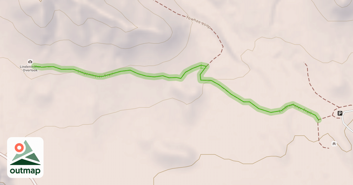 Map of Lindenmeier Trail