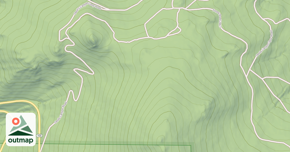 Map of DEVILS CANYON
