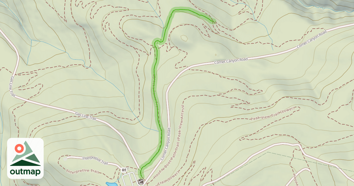 Map of Brocks Point Trail