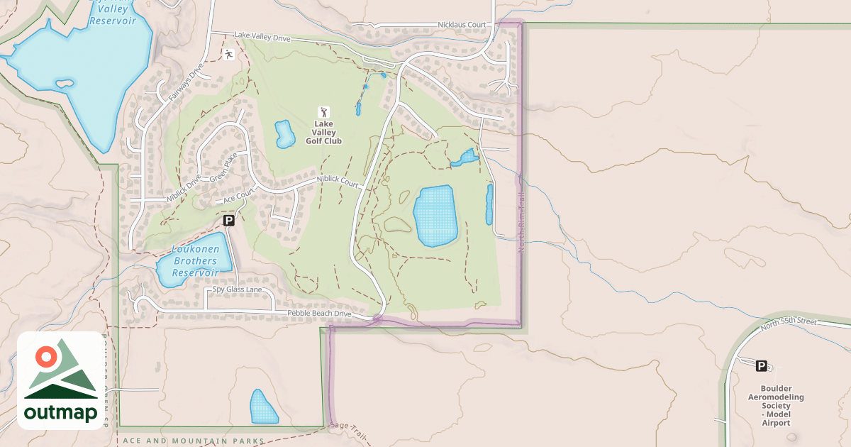 Map of North Rim Trail