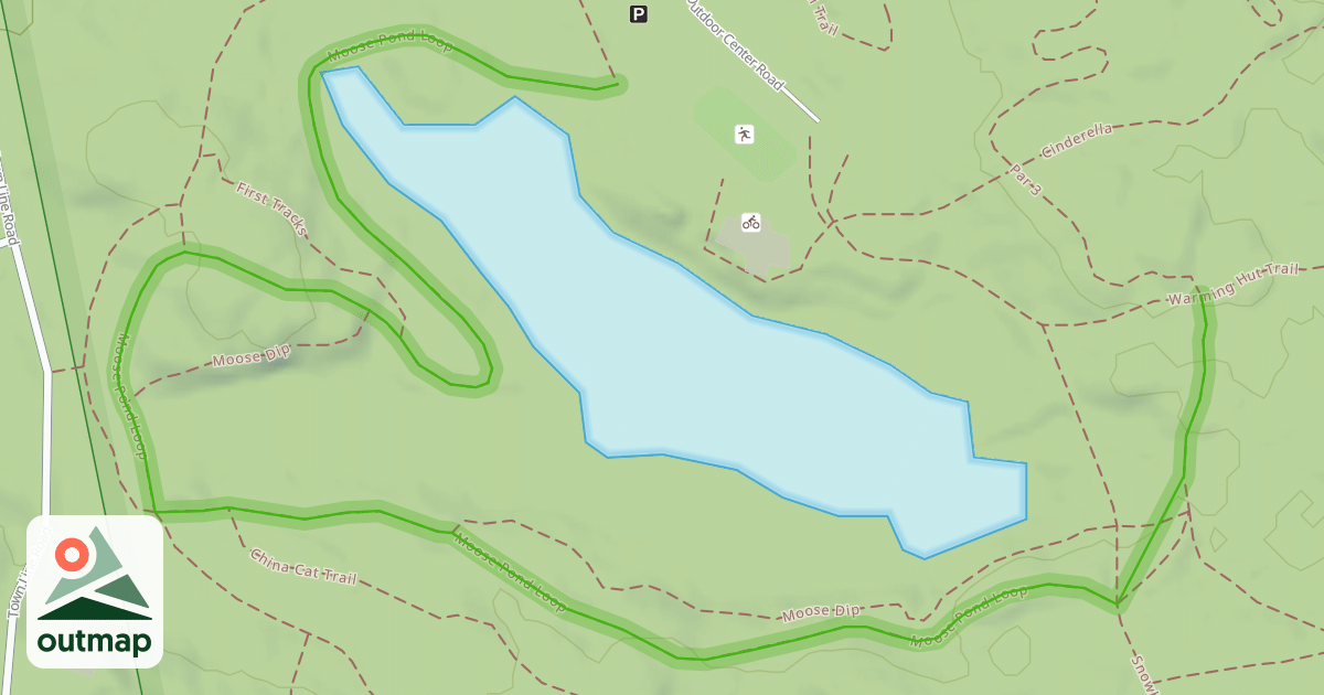 Map of Moose Pond Loop
