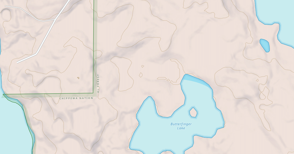 Map preview of BUTTERFINGER LAKE SPUR B