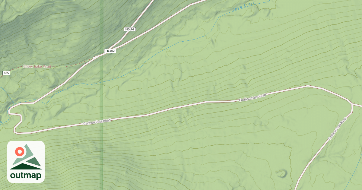 Map of CARIBOU PASS