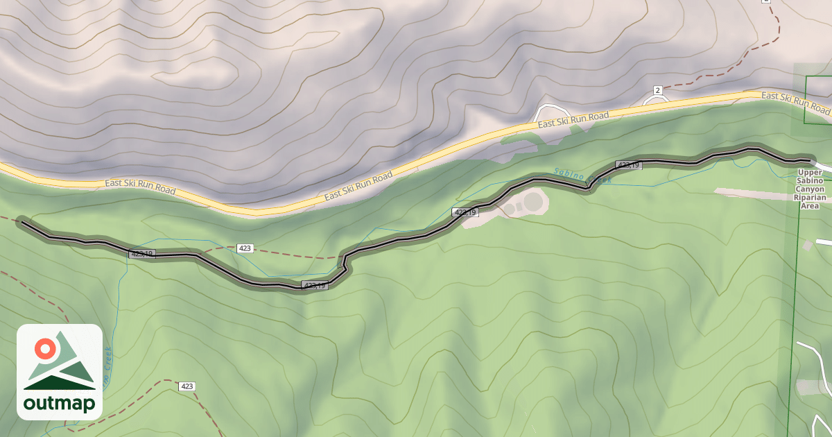 Map of Aspen Draw #423