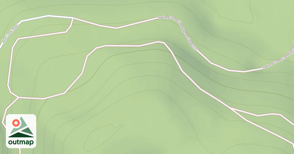 Map of BLUE CR RIDGE