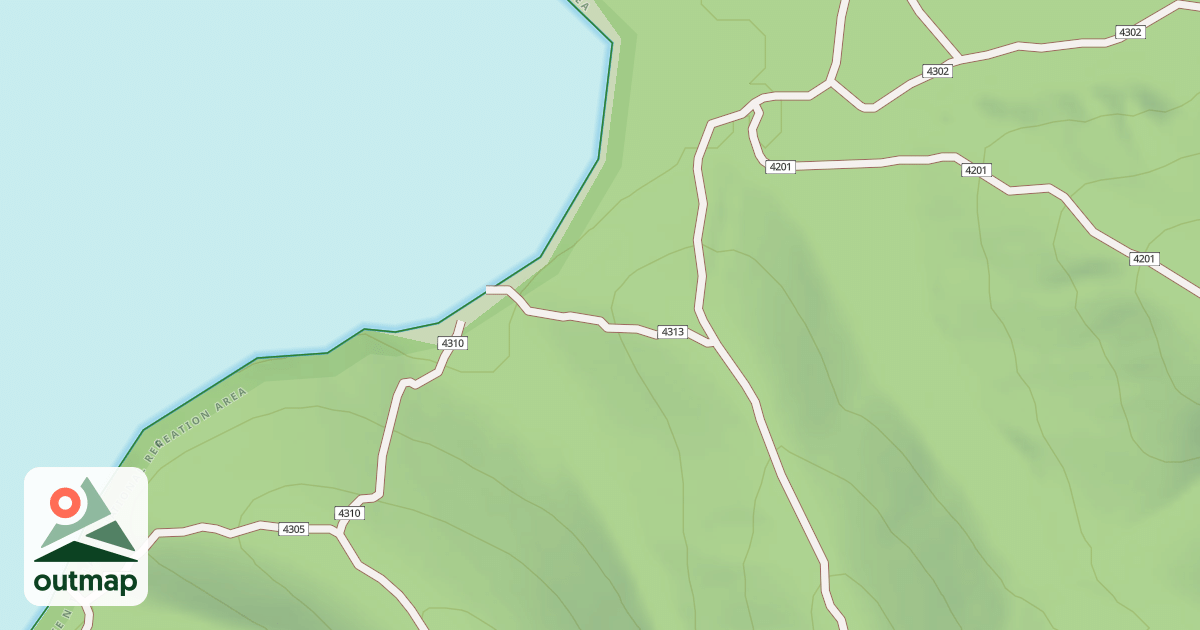 Map of USFS Motor Vehicle Use Map Trails 19004