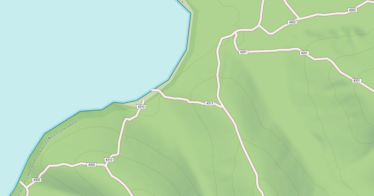 Map preview of USFS Motor Vehicle Use Map Trails 19004
