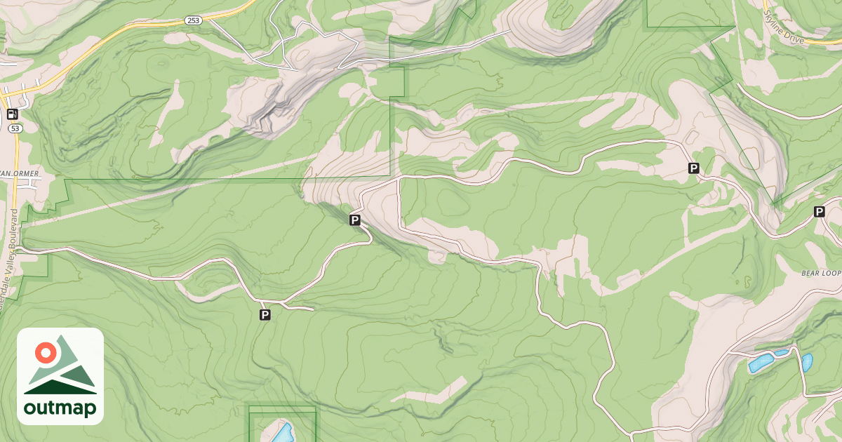 Map of Snowmobile Route