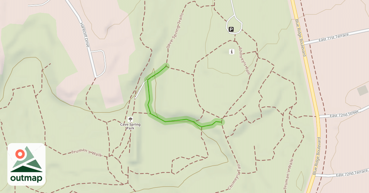 Map of Cave Spring Trails