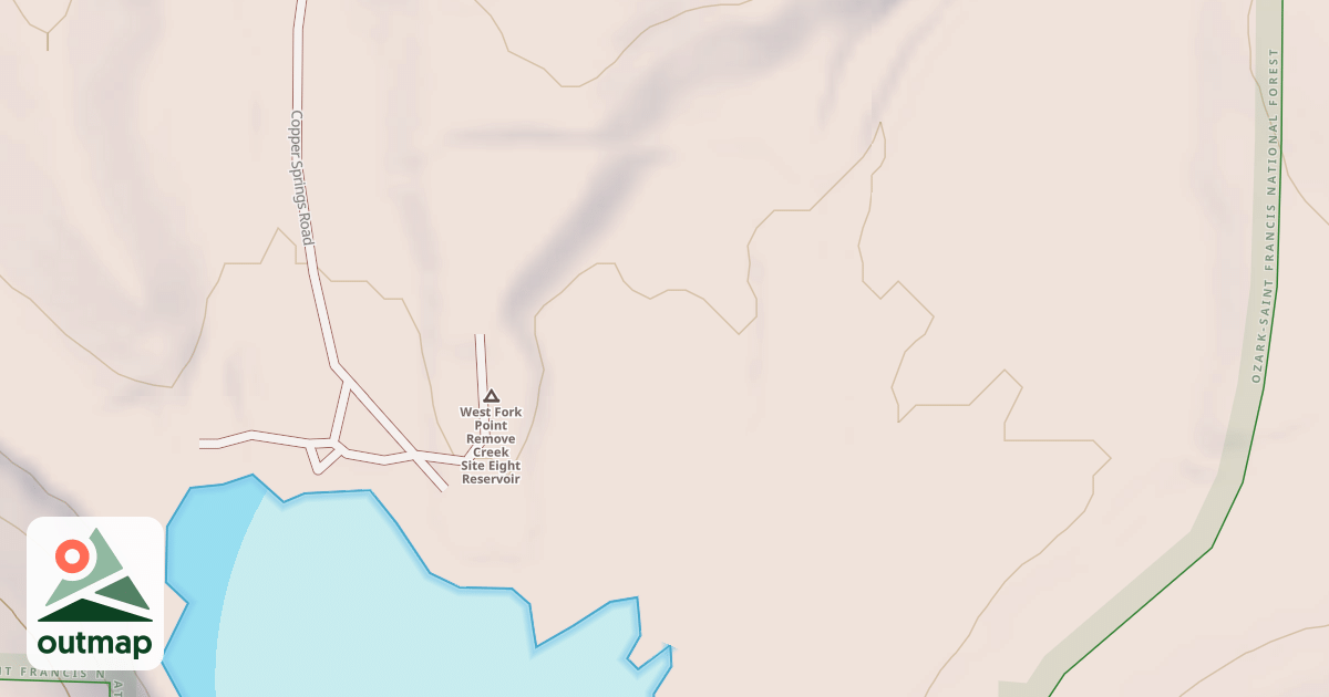 Map of POE CREEK DAM