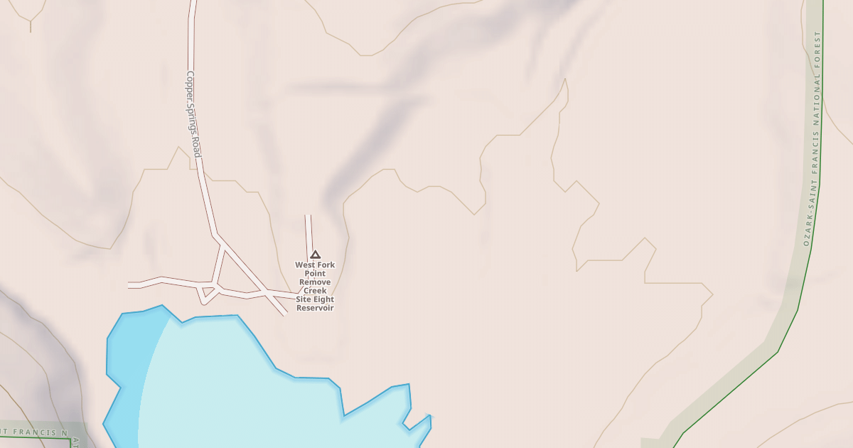 Map preview of POE CREEK DAM