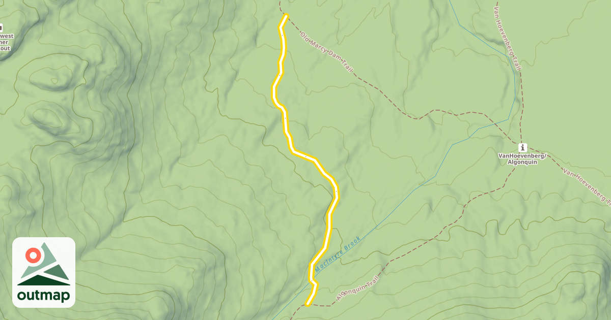 Map of Old MacIntyre Trail