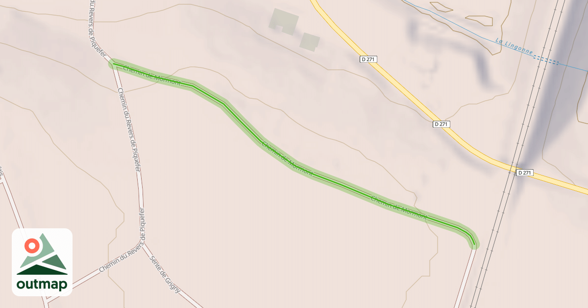 Map of Chemin de Mormont