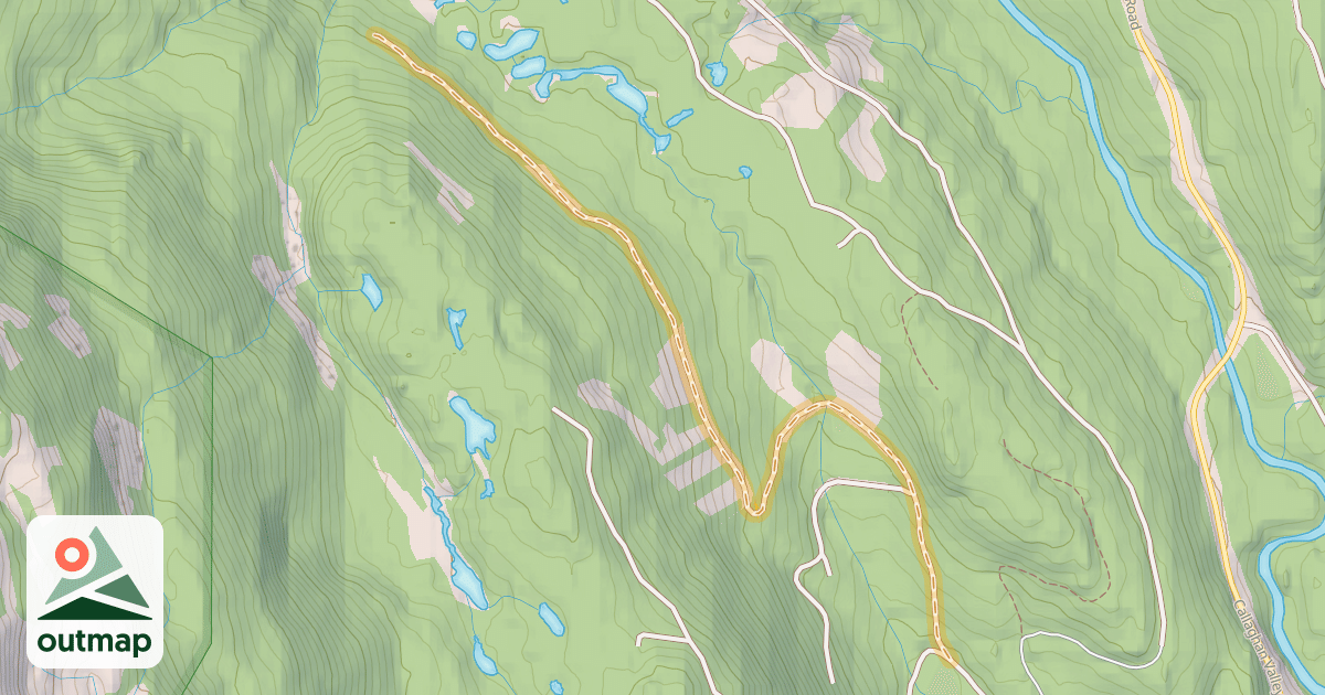 Map of Callaghan West Mainline
