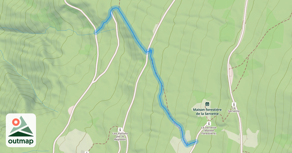 Map of Sentier du Sauget