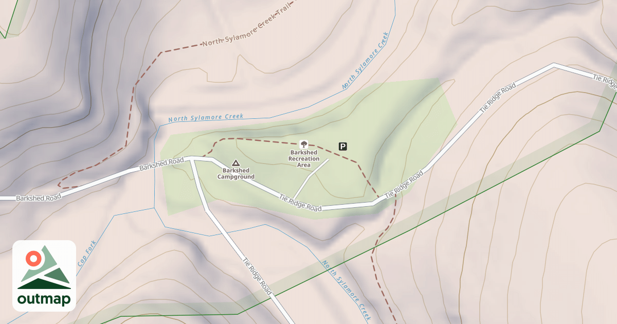 Map of BARKSHED REC