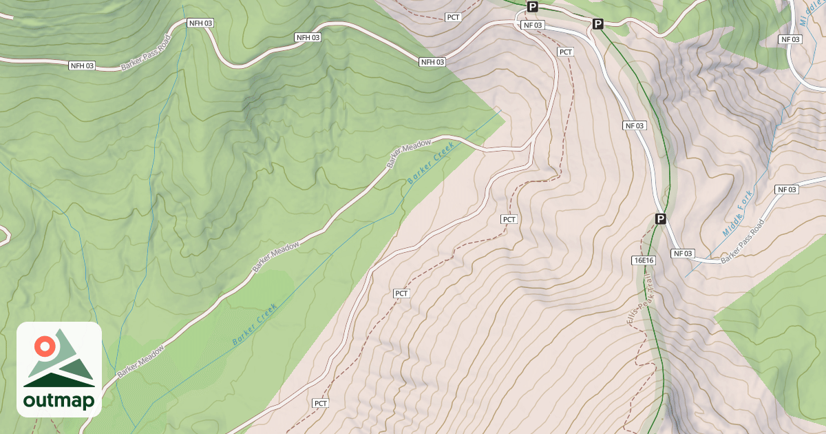 Map of BARKER MDW CK