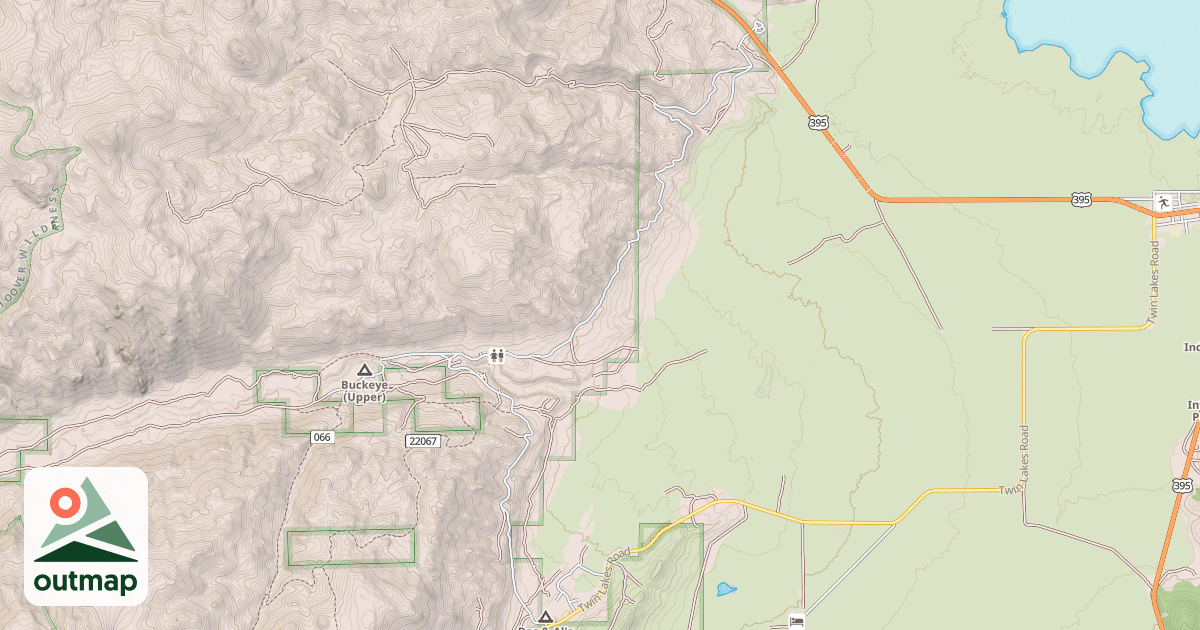 Map of BUCKEYE ROBINSON CREEK ROAD