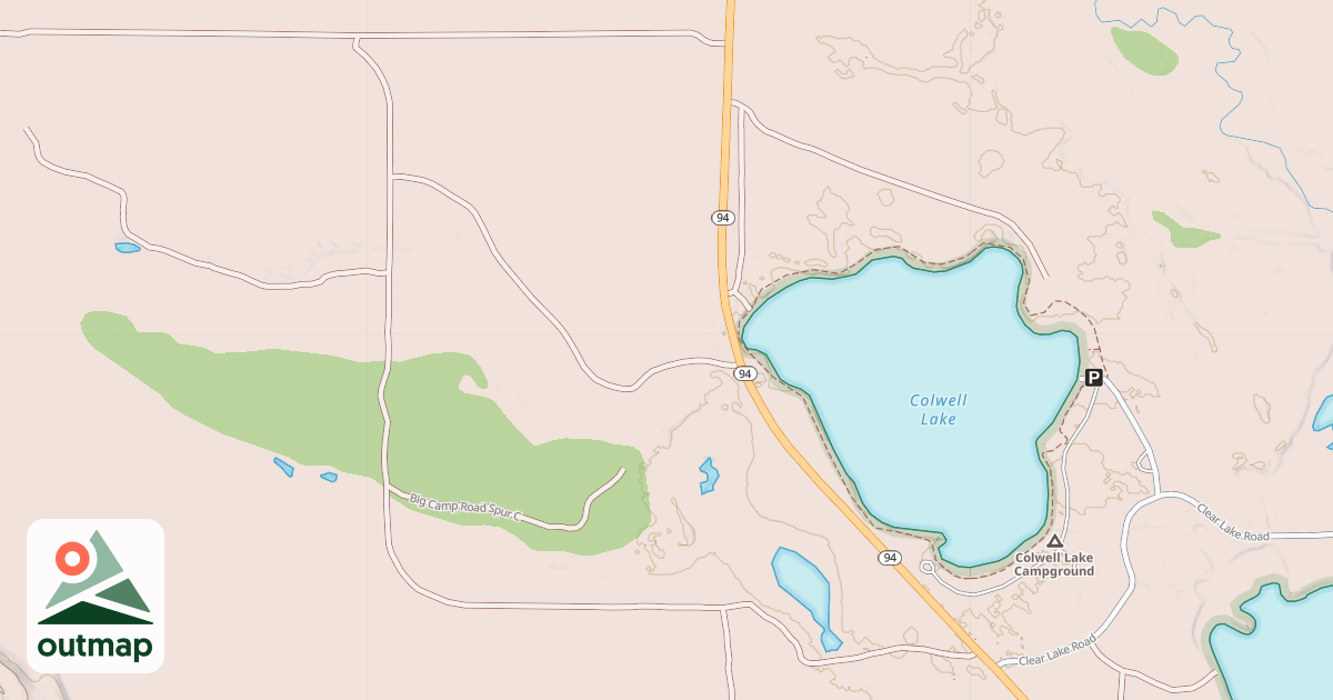 Map of BIG CAMP ROAD